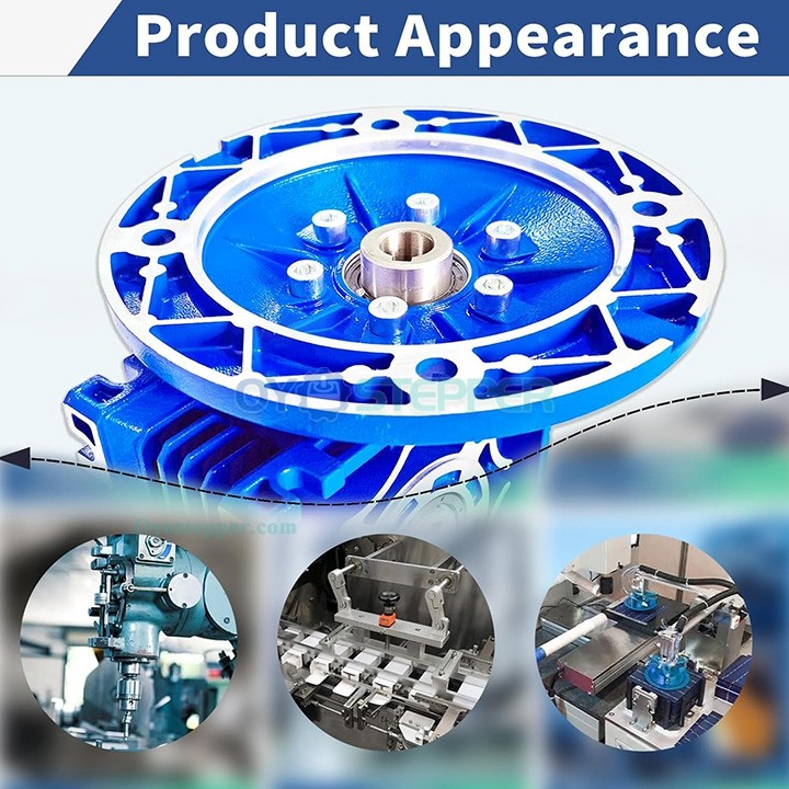 RV040 Round Worm Gearbox Speed Reducer Ratio 5:1 10:1 20:1 30:1 40:1 Input 14mm 71B14/71B5